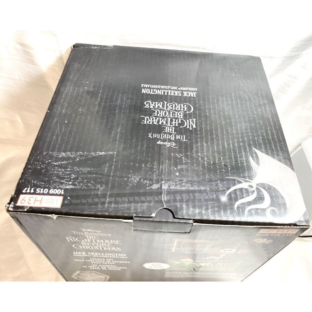 New 6.5 Ft Jack On Coffin Sleigh Nightmare Before Christmas Airblown Inflatable - Picture 3 of 4